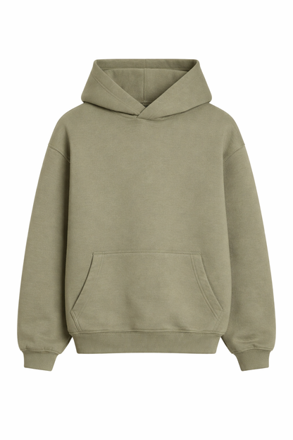 Basic Oversized Hoodie Olive