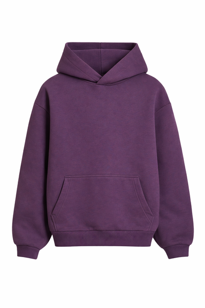 Basic Oversized Hoodie Purple