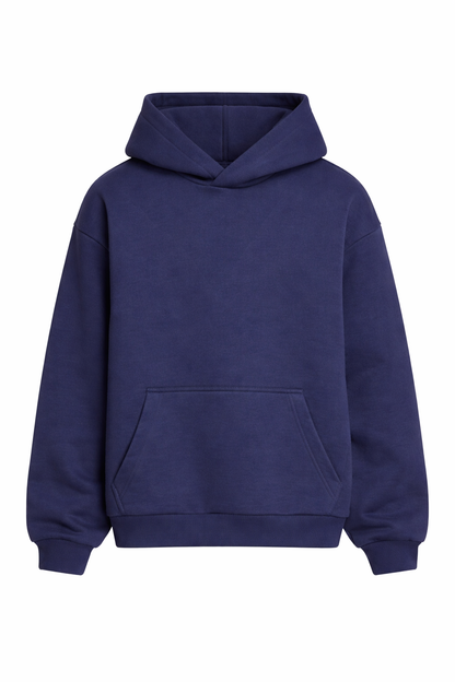 Basic Oversized Hoodie Navy Blue