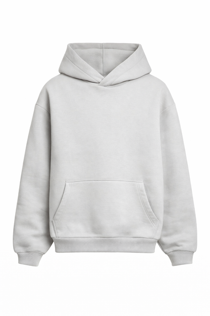 Basic Oversized Hoodie Stone Gray