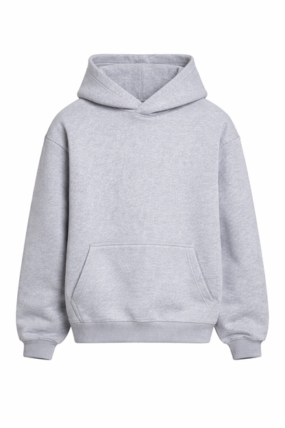 Basic Oversized Hoodie Heather Gray