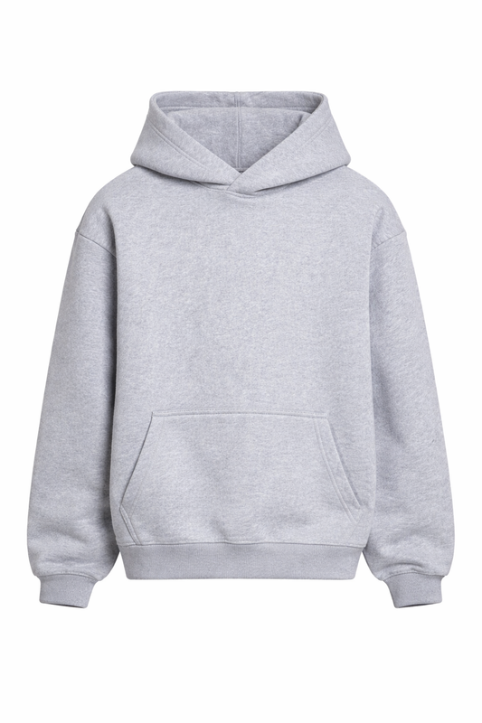 Basic Oversized Hoodie Heather Gray