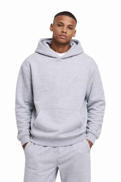 Basic Oversized Hoodie Heather Gray
