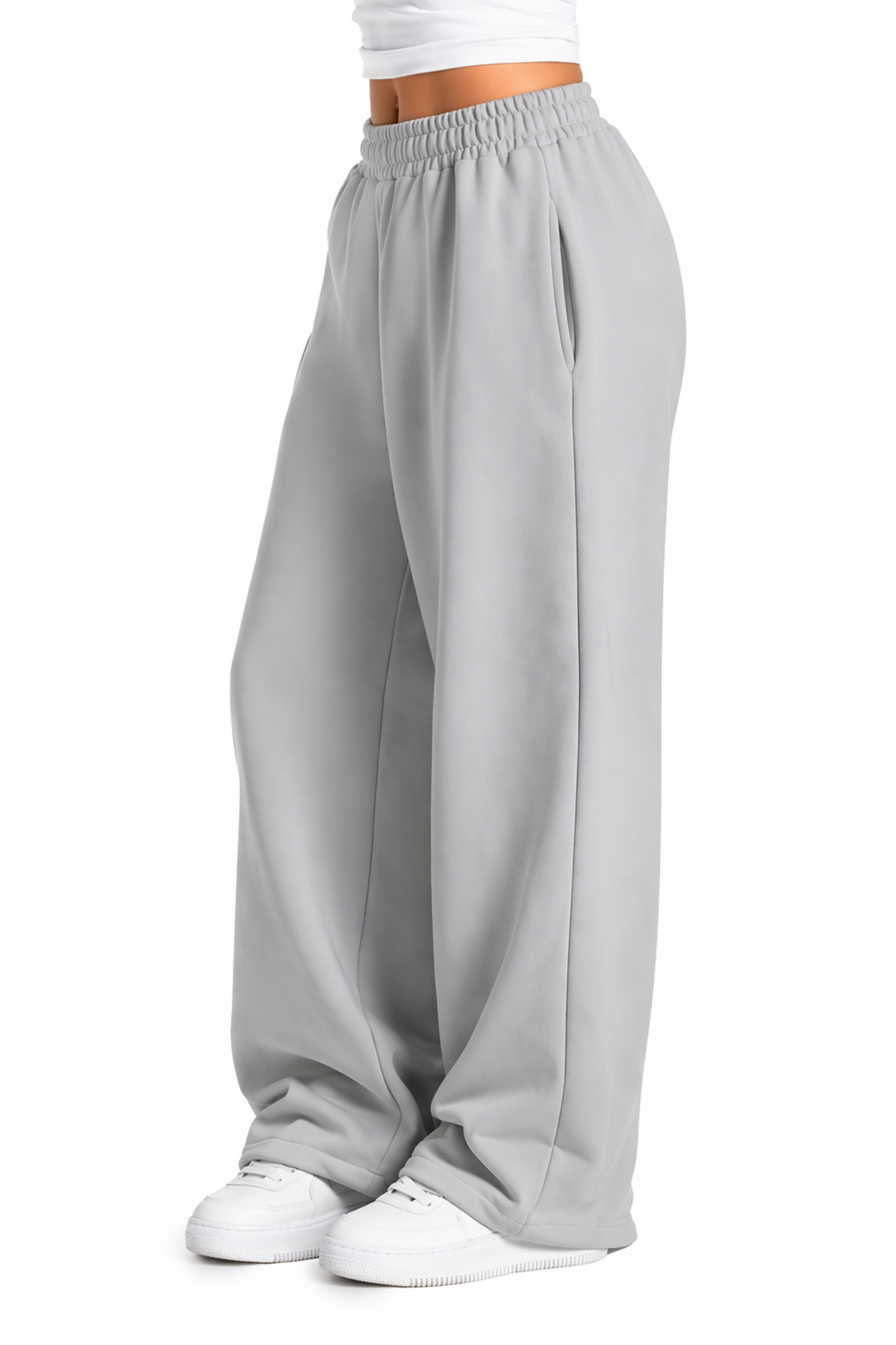 Basic Openleg Jogger Stone Gray