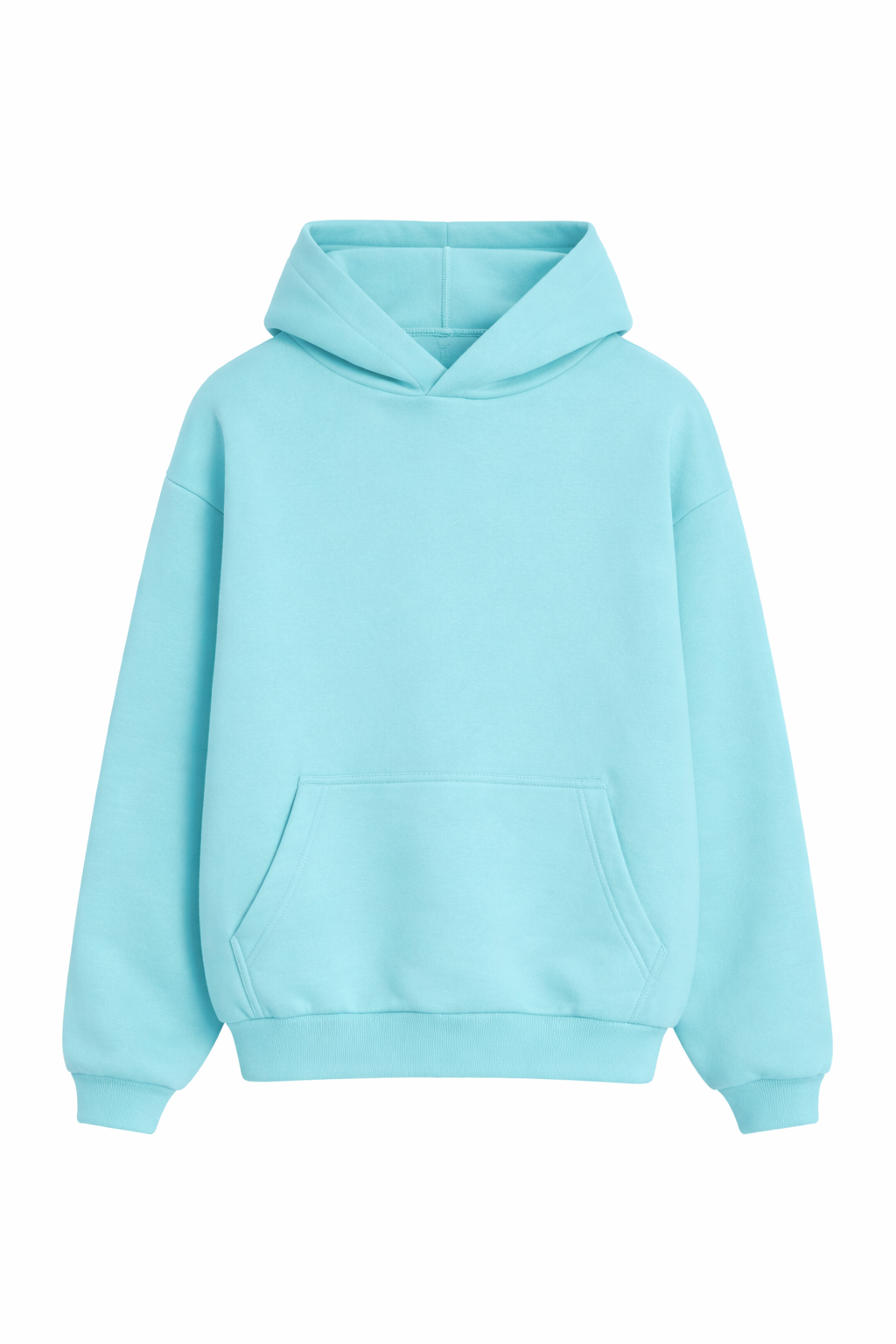 Basic Oversized Hoodie Aqua Blue
