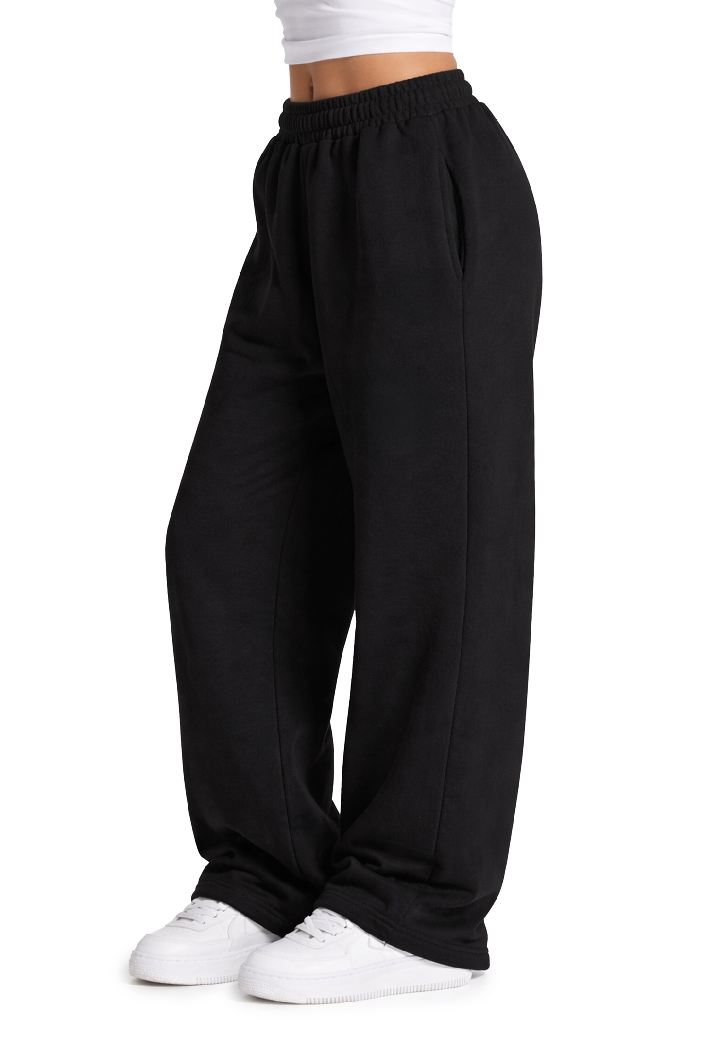 Basic Openleg Jogger Black
