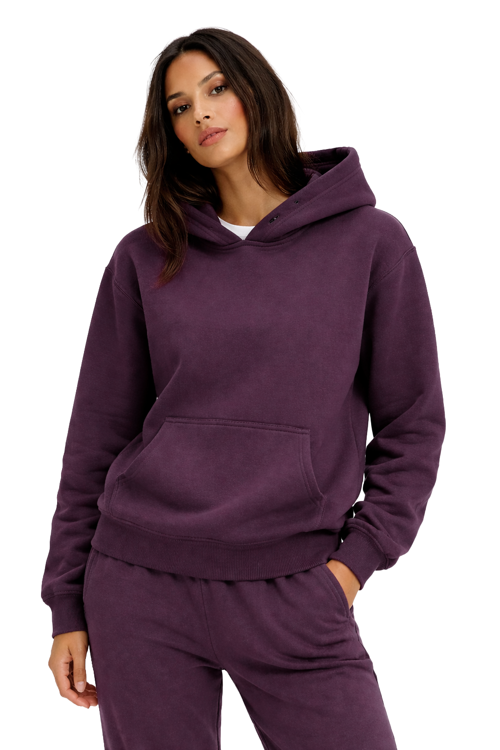 Basic Oversized Hoodie Purple