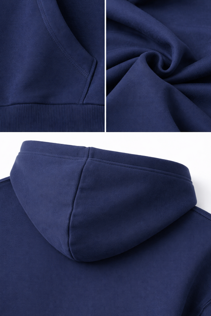 Basic Oversized Hoodie Navy Blue