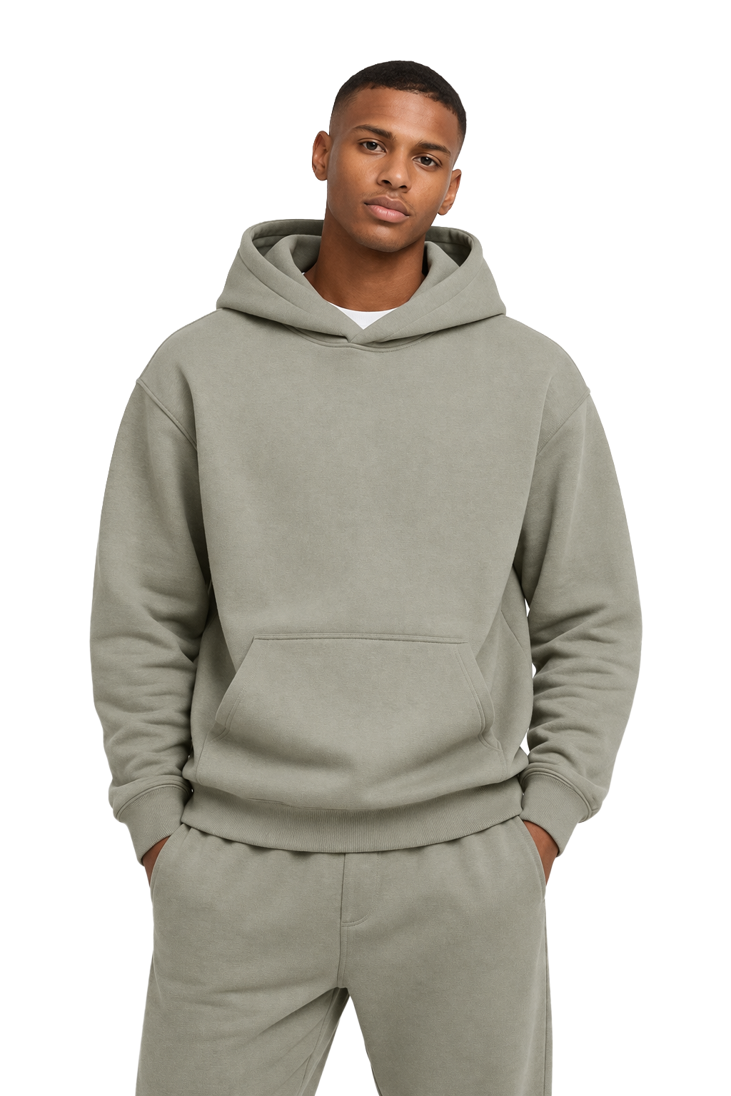 Basic Oversized Hoodie Olive