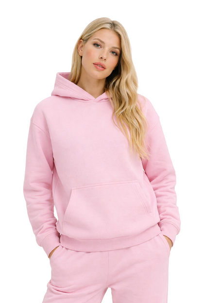 Basic Oversized Hoodie Sakura Pink